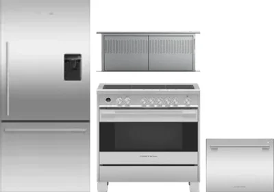 4 Piece Package Includes Refrigerator, Range, Hood And Dishwasher